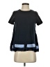 Stellah 100% Polyester Black Short Sleeve Top Size XS - photo 1