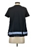 Stellah 100% Polyester Black Short Sleeve Top Size XS - photo 2