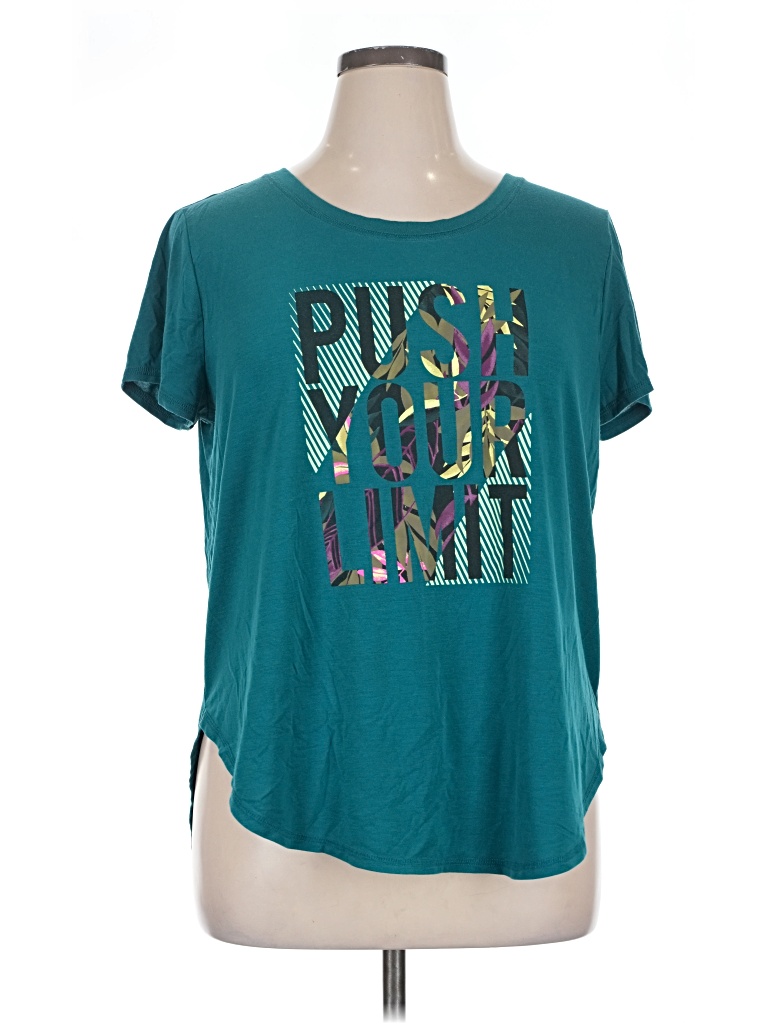 Pre-owned Xersion Short Sleeve T-shirt In Blue