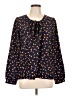 Downeast Blue Long Sleeve Blouse Size L - photo 1