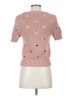 RED Valentino 100% Cotton Hearts Pink Pullover Sweater Size XS - photo 2