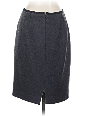 Linda Allard Ellen Tracy Wool Skirt (view 2)