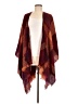 Rampage 100% Polyester Burgundy Poncho One size - photo 1
