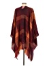 Rampage 100% Polyester Burgundy Poncho One size - photo 2