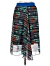 Lularoe 100% Polyester Print Teal Casual Skirt Size M - photo 2
