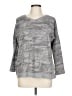 Soft Surroundings Camo Gray Pullover Sweater Size L - photo 1