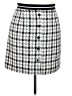 Assorted Brands Houndstooth Gray Casual Skirt Size XXL - photo 1
