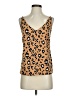 Thakoon 100% Polyester Tan Sleeveless Top Size 4 - photo 1