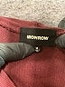 Monrow 100% Cotton Solid Burgundy Pullover Sweater Size M - photo 7