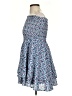 Lulus 100% Polyester Paisley Blue Cocktail Dress Size S - photo 5