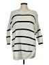 Express Stripes Ivory Pullover Sweater Size M - photo 1