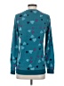 Dunnes 100% Polyester Hearts Teal Pullover Sweater Size XS - photo 2