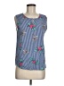 Harve Benard 100% Polyester Blue Sleeveless Blouse Size M - photo 1