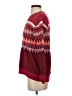 Ann Taylor LOFT Chevron-herringbone Burgundy Pullover Sweater Size XS - photo 5