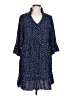 Unbranded 100% Polyester Polka Dots Blue Casual Dress Size L - photo 1