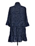 Unbranded 100% Polyester Polka Dots Blue Casual Dress Size L - photo 2
