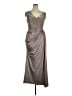Adrianna Papell Gray Cocktail Dress Size 14 - photo 1