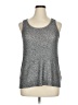 DKNYC 100% Polyester Silver Gray Sleeveless Top Size XL (estimated) - photo 1