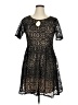 En Focus Studio Print Black Cocktail Dress Size 14 - photo 1
