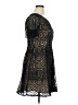 En Focus Studio Print Black Cocktail Dress Size 14 - photo 4