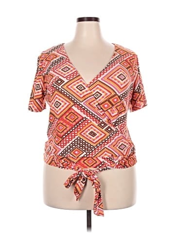 KRISTIN NICOLE Short Sleeve Blouse (view 1)
