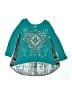 Beautees Teal 3/4 Sleeve Top Size S (kids) - photo 1