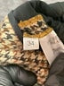 LAURENCE BRAS Houndstooth Brown Wool Pants Size EU 34 / US 4 - photo 4