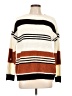 Zesica 100% Acrylic Stripes Ivory Pullover Sweater Size L - photo 1