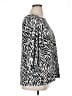 Halogen Animal Print Silver 3/4 Sleeve Blouse Size XL - photo 4