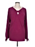 Susan Graver Burgundy Long Sleeve Blouse Size L - photo 1
