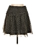 H&M 100% Polyester Animal Print Black Casual Skirt Size 6 - photo 1
