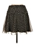 H&M 100% Polyester Animal Print Black Casual Skirt Size 6 - photo 2