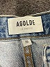 AGOLDE 100% Organic Cotton Hearts Blue Jeans Size 26 waist - photo 6