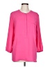 JM Collection 100% Polyester Pink 3/4 Sleeve Blouse Size L - photo 1