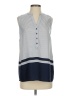 Dalia Collection 100% Polyester Blue Sleeveless Blouse Size XS - photo 1