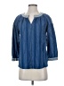 Massimo Dutti Blue 3/4 Sleeve Blouse Size S - photo 1