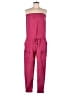 MICHAEL Michael Kors 100% Silk Solid Pink Jumpsuit Size S - photo 1