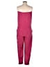 MICHAEL Michael Kors 100% Silk Solid Pink Jumpsuit Size S - photo 2