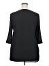 Hug 100% Polyester Black 3/4 Sleeve Blouse Size 2X - photo 2