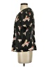 Bellerose Floral Black Short Sleeve Blouse Size XS (0) - photo 5