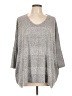 Jennifer Lopez Metallic Gray Pullover Sweater Size L - photo 1