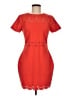 Likely Red Orange Cocktail Dress Size 8 - photo 1