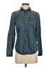 MICHAEL Michael Kors Blue Long Sleeve Button-Down Shirt Size XS - photo 1