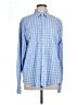 UNTUCKit Checkered-gingham Blue Long Sleeve Button-Down Shirt Size L - photo 1