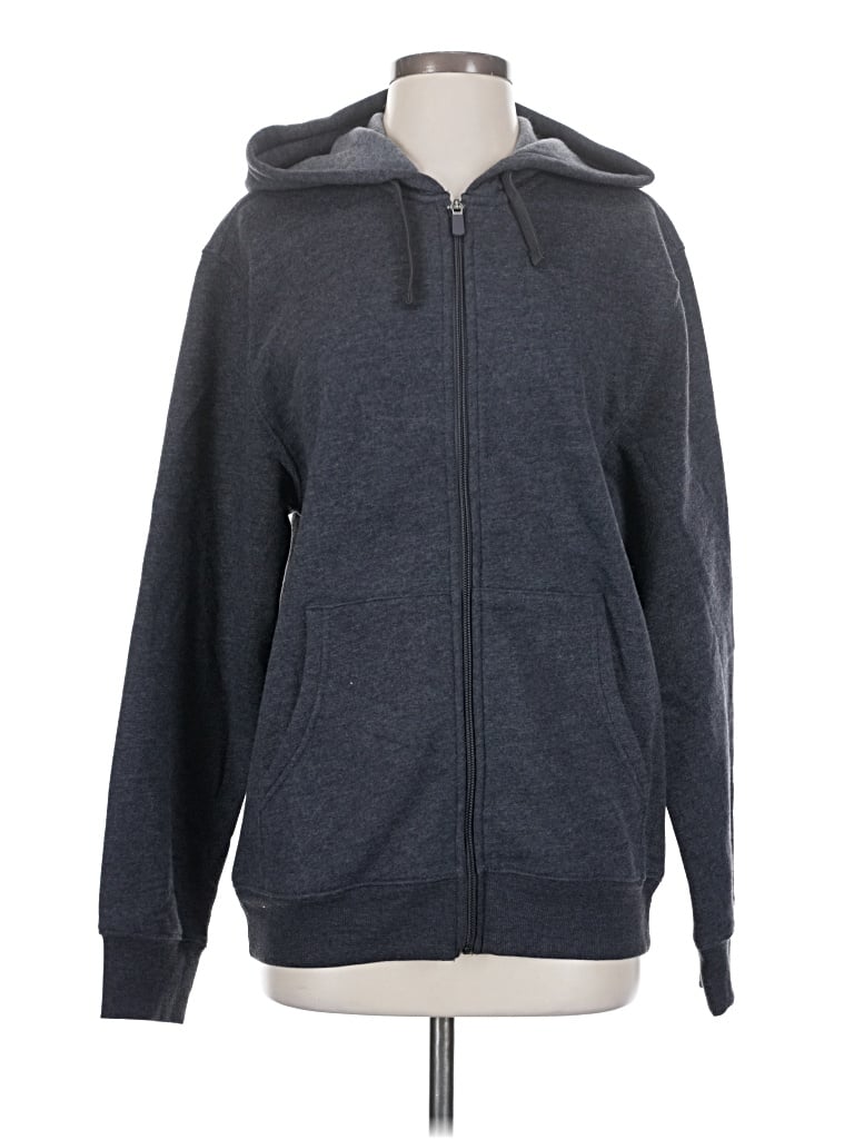 Tek Gear Zip Up Hoodie In Gray