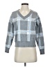 Max Studio Plaid Gray Pullover Sweater Size S - photo 1