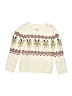 Holiday Time Hearts Ivory Pullover Sweater Size 4T - photo 1