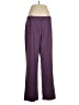 Optionelle Solid Purple Dress Pants Size 4 - photo 1