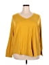 Terra & Sky Yellow Pullover Sweater Size 3X - photo 1