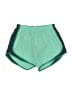 Nike 100% Polyester Color Block Green Athletic Shorts Size S - photo 1